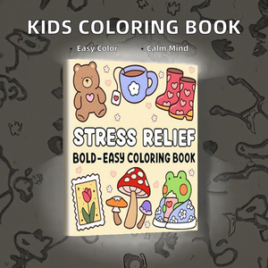 Libro da Colorare Personalizzato all'Ingrosso con Copertina Goffrata per Bambini e Adulti, 40 Pagine, Rilegatura Perfetta, Libro da Disegno Carino e Accogliente - Product Image 3