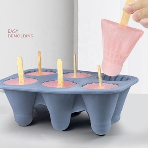 Moule à glaçons en silicone en forme de raquette de badminton pour la maison, avec couvercle, antiadhésif, pour glaces et bâtonnets glacés - Product Image 2