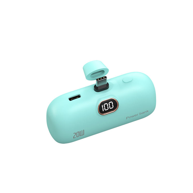 2026 Hot Capsule Design Portable Mini Power Bank 5000mAh Battery Double USB Wireless Charging Fast Charging High Capacity