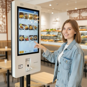 ตู้คีออสก์บริการตนเอง WUXIN รองรับการใช้งานร่วมกันได้ ขนาด 15.6 21.5 23.8 27 32 นิ้ว เครื่องเช็คอิน<span class=keywords><strong>เช็ค</strong></span>เอาท์ หน้าจอสัมผัส เครื่องสั่งซื้อและชำระ<span class=keywords><strong>เงิน</strong></span>ด้วยตนเอง - Product Image 5