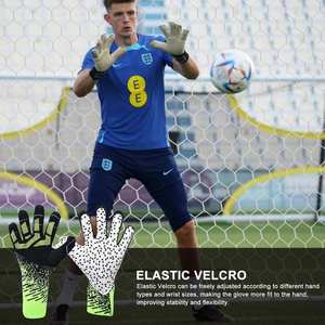 Jeugdkeepershandschoenen Voetbalkeepershandschoenen met antislip latex handpalmgrepen voor verbeterde prestaties voor wedstrijden voor volwassenen en kinderen - Product Image 5