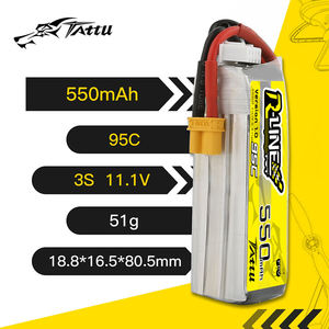 Tu R-LINE 1.0 2s 3s <span class=keywords><strong>lipo</strong></span> סוללת <span class=keywords><strong>lipo</strong></span> <span class=keywords><strong>7.4v</strong></span> 11.1v 550mah 95c עבור rc מזל "ט מסוק quadropter fpv מירוץ מזל" ט סוללה - Product Image 3