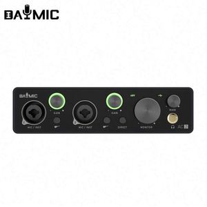 Interface audio professionnelle portable, carte son USB, mixeur pour microphone 48V, enregistrement d'instruments de musique - Product Image 6