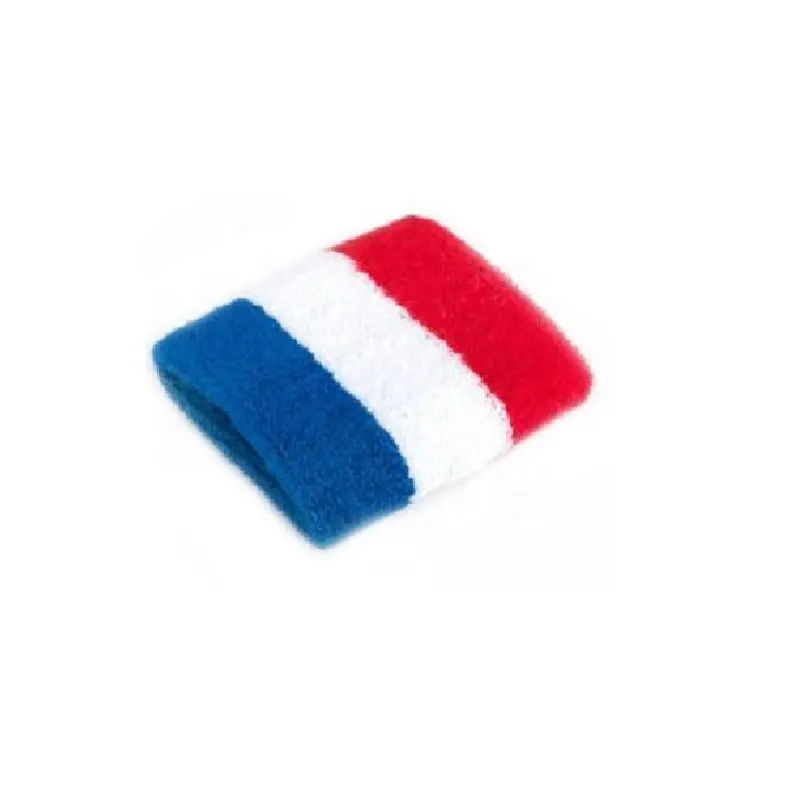 Custom terry cotton sport the Netherlands Holland flag sweatband red white blue wristband wrist sweatband