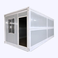 Maison conteneur modulaire pliable et extensible, 3 chambres, 20 pieds, 40 pieds