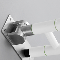 Barre d'appui pour personnes âgées en plastique ABS rabattable en forme de U pour hôpital, salle de bain pour handicapés, toilettes, rails de sécurité