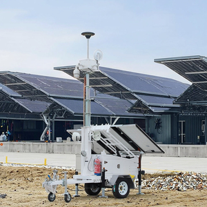 Caméras de sécurité rotatives sur remorque à essieu unique, alimentées par énergie solaire, efficaces pour la surveillance, étanches IP65 - Product Image 2