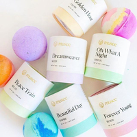 Personnalisé tube rond de boîte d'emballage de bombe de bain, boîte-cadeau exfoliante en gros pour les produits de soin de la peau, fabricant de carton