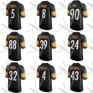 Maglia da uomo all'ingrosso da donna retrò da Football americano maglia da Football americano di alta qualità cucita Watt Rodgers Metcalf - Product Image 1