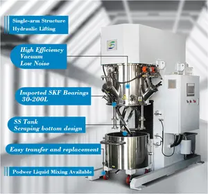 리튬 배터리 슬러티 생산 이중 유성 믹서 믹서 기계