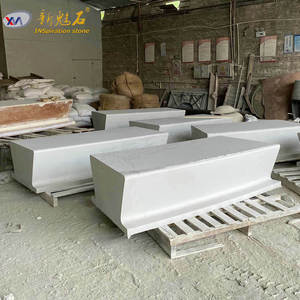 Nuevas Bancas de Hormigón Prefabricado Magic Stone GRC para Exteriores, Asientos para Paisajismo Urbano, Duraderas, Rectas, Fundidas en Sitio - Product Image 1