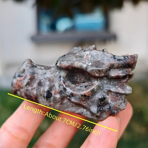 Groothandel Hoge Kwaliteit Gegraveerde Yooperlite Drakenkop Healing Stones Kristal Ambacht Huisdecoratie en Cadeaus - Product Image 2