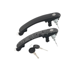 Juego de Manijas de Puerta para Volkswagen en Negro con Llaves para Reemplazo o Reparación, Material de Plástico y Zinc - Product Image 1