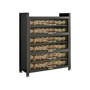 Zapatero Moderno de Acero Premium, Mueble Vertical Grande para Exhibición, Organizador de Almacenamiento Cerrado Portátil, Mueble Extensible para Sala de Estar - Product Image 4