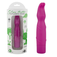 Aphrodisia 10-Gang Rabbit Vibrator Silikon ABS Wasserdicht Geräuscharm Duale Stimulation Klitoris G-Punkt Massagegerät AAA Batterie