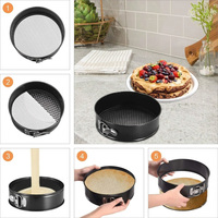 Juego de 20 Moldes Antiadherentes para Hornear Pasteles, Moldes de 4, 7 y 9 Pulgadas, Boquillas para Decorar, Brocha de Repostería, Espátula, Kit para Repostería y Decoración del Hogar