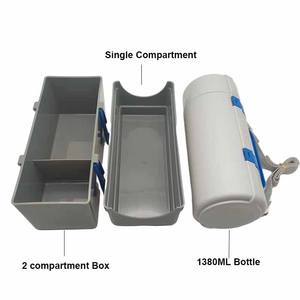 <span class=keywords><strong>Promo</strong></span> Gifts Set Back to School Camping Picnic 2 strati con borraccia zaino Design Kids Cartoon Lunch Box con bottiglia - Product Image 5