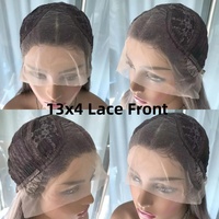 Perruque frontale 11A 13*4, densité 200%, 100% cheveux humains, 4 #   Modèle Marron 01 Marque Nationale Exportation