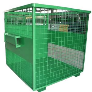 5.8 m3 와이어 케이지 금속 빈 저장 용기 용접 강철 와이어 스크랩 금속 빈 - Product Image 1