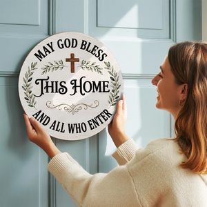Targa in legno per porta d'ingresso 'No Soliciting', Regali a tema corvo, Ornamento da appendere a <span class=keywords><strong>parete</strong></span> per la casa - Product Image 5