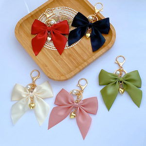 Gantungan Kunci Pita Hati Mewah dengan Desain Buah & Anjing Bentuk 3D Ringan untuk Tas Wanita dan Anak Perempuan - Product Image 3