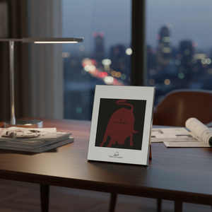 Cadre photo Lamborghini Toscan 100x100 mm, design métallique avec logo taureau - Product Image 3