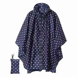 Impermeable Reutilizable con Diseño de <span class=keywords><strong>Lunares</strong></span>, Poncho de Lluvia Portátil, Resistente al Viento, para Viajes al Aire Libre para Adultos - Product Image 1