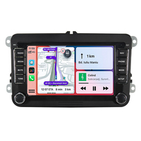 Reproductor de Video para Auto con GPS de 7 Pulgadas para VW Golf, Polo, Beetle, Amarok, Touran, Passat, con Carplay Inalámbrico, Android Auto, Reproductor de DVD para Auto, Android 15