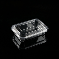 Boîte à charnières en PET transparent pour boulangerie, idéale pour les buffets de petit-déjeuner d'hôtel, croissants, muffins danois, traiteur, emballage à emporter, vente en gros, personnalisation OEM