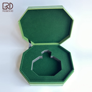 ROGOOD Lussuosa Scatola Regalo Cosmetica Ottagonale con Coperchio Apribile, in Carta Verde Testurizzata, con Inserto Personalizzato in EVA per Confezioni di Profumi P2137 - Product Image 5