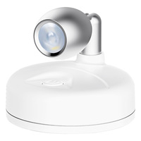 Spot LED 3 couleurs sans fil télécommandé à angle réglable blanc/noir pour armoire, lumière d'ambiance transfrontalière magnétique
