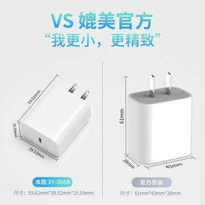Apple Compatible PD 20W <b>USB</b> <b>C</b> Charger 18W Fast <b>Charging</b> White <b>Plug</b> Adapter for iPhone - Product Image 5