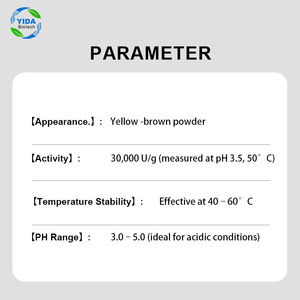 YIDA Biotech M-8 30,000U/g Approvisionnement en <span class=keywords><strong>pectinase</strong></span> OEM-<span class=keywords><strong>Enzyme</strong></span> industrielle pour le traitement des fibres/vin/textile 12 mois de durée de conservation Chine - Product Image 2