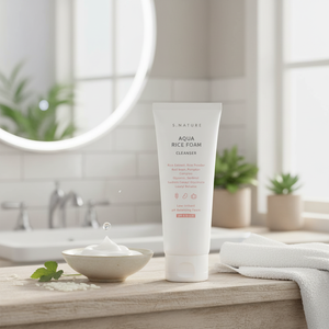 S.NATURE Aqua Riz Mousse Crème 80ml Meilleure Vente Coréen Nettoyage En Profondeur Du Visage pour Parfum Tous Les Types De Peau Ingrédients De Riz - Product Image 3
