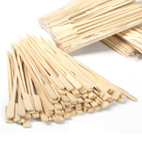 Brochettes en bambou pour barbecue, brochettes jetables pour barbecue, brochettes en bambou Teppo