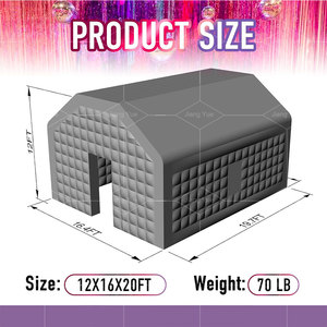 Comercial Pop up LED Black Disco Lighting Mobile Night Club Tent Cube Party Tent Inflable Nightclub - Product Image 6