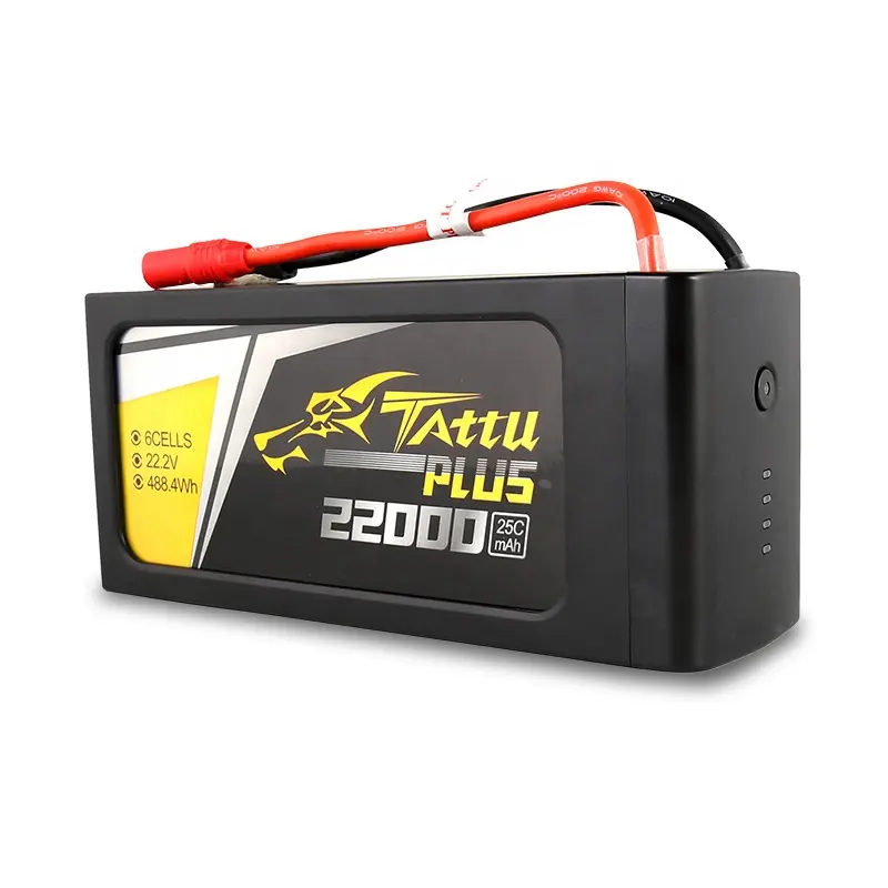 TATTU 22000 mAh 44,4 V 12 S mit AS150 Stecker LiPO-Batterie intelligente Batterie für landwirtschaftlichen Sprühen UAV-Rahmenteile