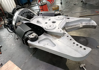 Cisaille hydraulique à double cylindre montée sur excavatrice avec moteur, cisaille rotative à 360° pour excavatrice de 8 à 40 tonnes