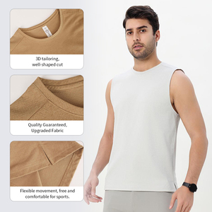 Hot Sale Men's Lightweight Dryfit Shirts Breathable Sporty Marathon <b>Running</b> Vest <b>Singlet</b> Manufactured for Athletes - Product Image 3