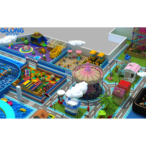 Parcours de corde de Jeu Doux Intérieur de Bébé, Cirque Aire De Jeux Intérieure Avec Grand Toboggan - Product Image 4