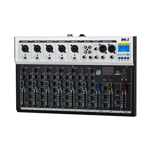 F7 Audio mixer DJ mixing 16DSP console USB Bluetooth MP3, 48v power supply, 7-channel ribbon mixing PC recording