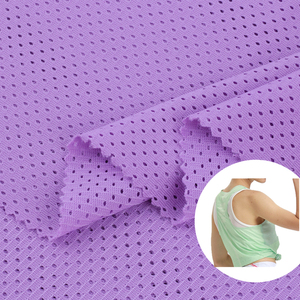 Tùy Chỉnh 100 Polyester <span class=keywords><strong>Warp</strong></span> Coolmax Thăng Hoa Dệt May Thoáng Khí Dệt Kim Đồng Bằng Lưới Vải Lưới Cho Thể Thao T-Shirt Lót - Product Image 1