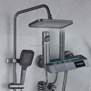 Juego <span class=keywords><strong>de</strong></span> Ducha LED Digital <span class=keywords><strong>de</strong></span> Aleación <span class=keywords><strong>de</strong></span> Zinc, Montado en la <span class=keywords><strong>Pared</strong></span>, Color Gris Metálico, Oferta 2025, <span class=keywords><strong>Precio</strong></span> Económico - Product Image 3