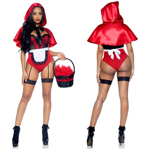 Venta al por Mayor de Disfraces Sensuales y Eróticos de <span class=keywords><strong>Caperucita</strong></span> <span class=keywords><strong>Roja</strong></span> para Mujer, Ropa de Anime, Conjuntos de Lencería Cosplay - Product Image 1