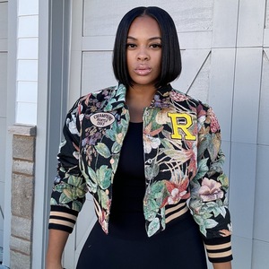 Bristter BH1647 Giacca <span class=keywords><strong>Donna</strong></span> Stile <span class=keywords><strong>Vintage</strong></span> con Stampa Digitale, Poncho Autunno Inverno Nuovo Modello Ampio con Colletto alla Coreana, Stile Vendutissimo - Product Image 5