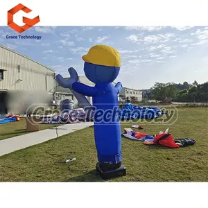 Custom Inflatable Figure Air Dancer Advertising Sky Dancer Inflatable Wave Hand Man For Shop
