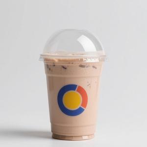 Vasos de Boba Personalizados, Redondos, Acanalados, de Pared Simple, de Plástico PET Desechable, con Logotipo, para Envasado de Bebidas - Product Image 1