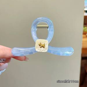 Nouvelle Pince à Cheveux Grande Taille Translucide en Résine Plastique, Style Gelée Colorée, pour Filles et Femmes - Product Image 3