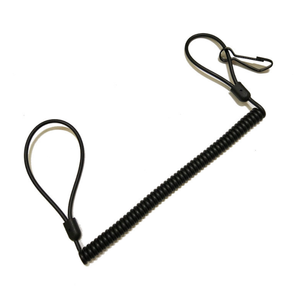 Cuerda elástica retráctil antipérdida DFS1012 para exteriores, con espiral para colgar en la cintura, cuerda de retención tipo eslinga. - Product Image 1