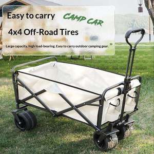 Chariot de transport pliable industriel personnalisable, petit chariot de camping extérieur, chariot de rangement, chariot <span class=keywords><strong>utilitaire</strong></span> pour le sport, chariot de courses - Product Image 3